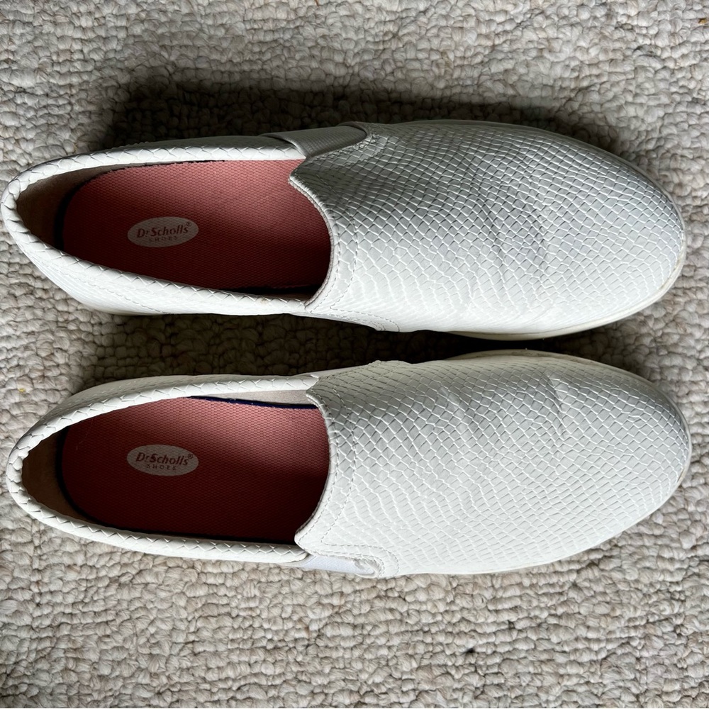 Dr. Scholl's White Slip-On Shoes